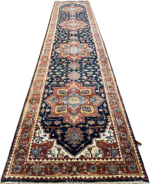 Traditional Hand-Woven Serapi Heriz Runner