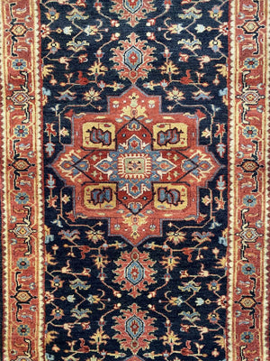 Traditional Hand-Woven Serapi Heriz Runner