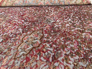 Handmade Vintage Over-dyed Persian Kerman