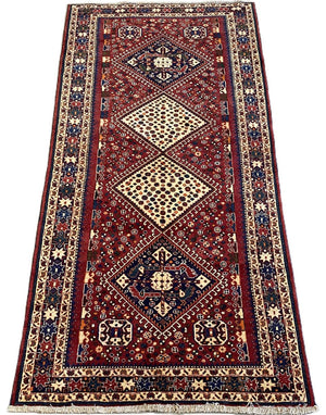 Hand-Knotted Tribal Persian Qashqaie Rug