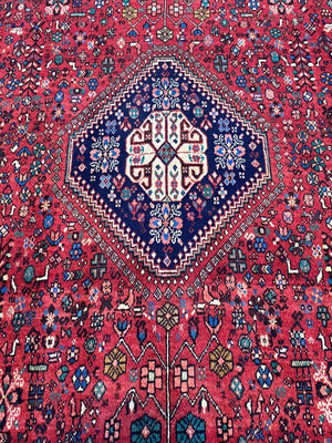 Hand-Knotted Tribal Persian Abadeh Carpet