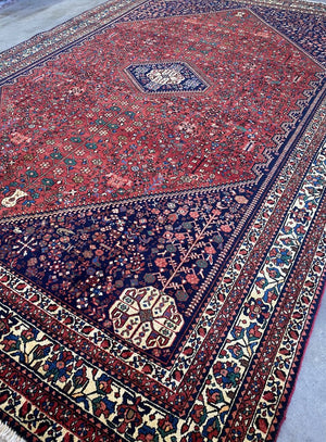 Hand-Knotted Tribal Persian Abadeh Carpet