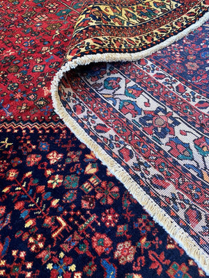 Hand-Knotted Tribal Persian Abadeh Carpet
