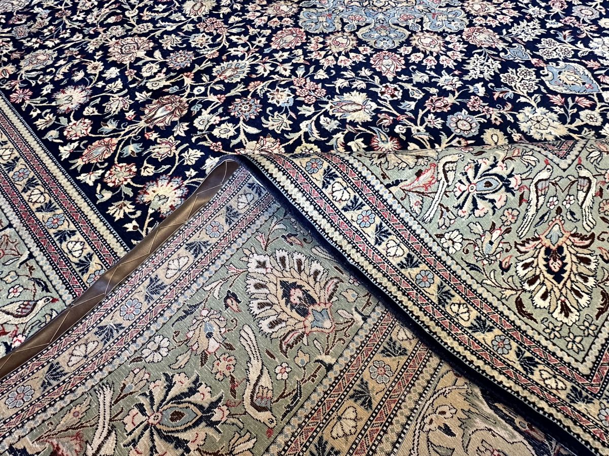 Superfine Hand-Knotted Persian Qum Carpet