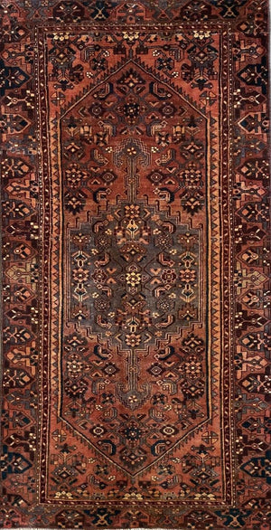 Hand-Knotted Tribal Persian Khamseh Rug