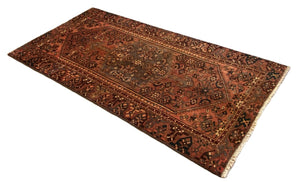 Hand-Knotted Tribal Persian Khamseh Rug