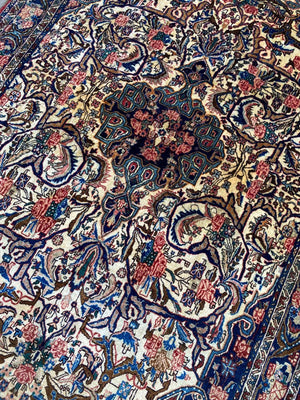 Superfine Hand-Knotted Persian Bidjar Tekkab Rug