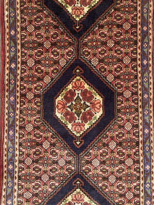 Fine Hand-Knotted Persian Bidjar Hall Runner