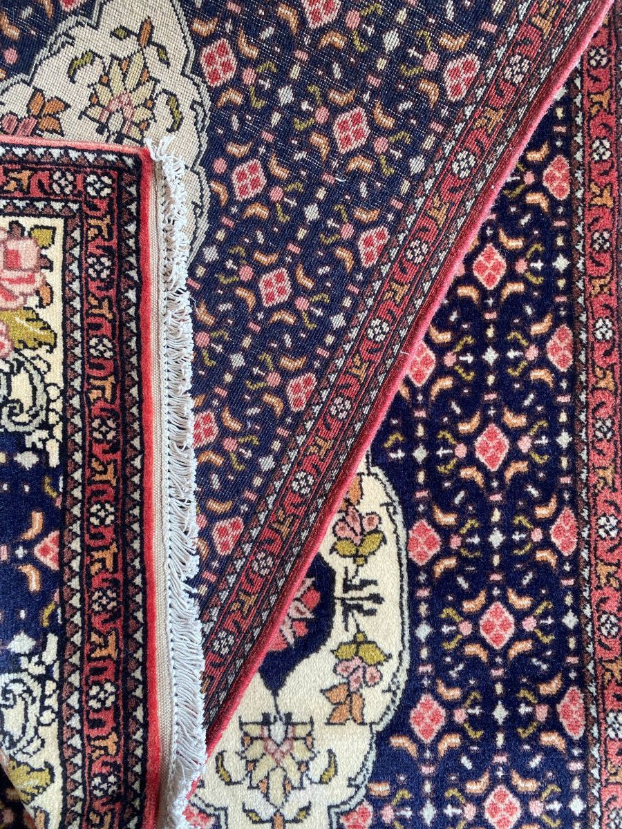 Hand-Knotted Tribal Persian Senneh Hall Runner