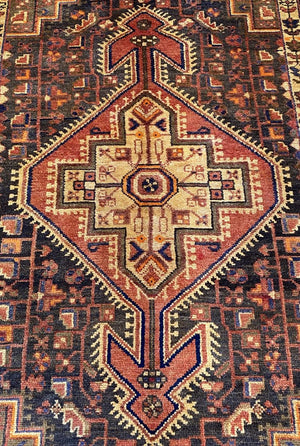 Hand-Knotted Tribal Persian Toyserkan Rug