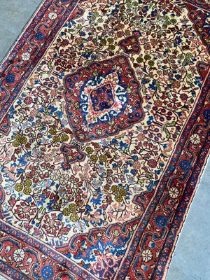 Fine Hand-Knotted Persian Jozan Rug