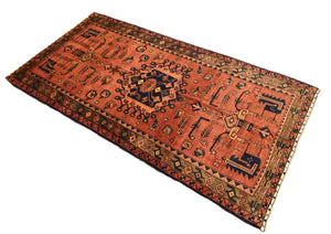 Hand-Knotted Tribal Persian Luri Rug