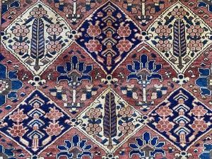 Hand-Knotted Tribal Persian Bakhtiar Rug