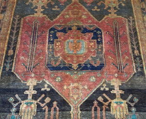 Hand-Knotted Tribal Persian Shahsavan Rug