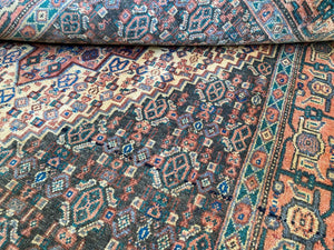 Hand-Knotted Tribal Persian Senneh Rug