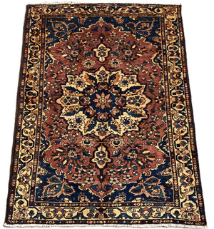 Hand-Knotted Tribal Persian Bakhtiar Faradonbeh Rug
