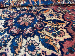Hand-Knotted Tribal Persian Bakhtiar Faradonbeh Rug