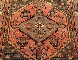Hand-Knotted Tribal Persian Khamseh Rug