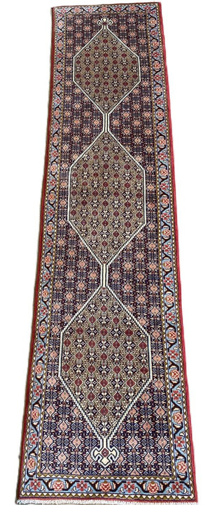 Hand-Knotted Persian Bidjar Runner