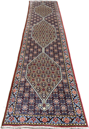 Hand-Knotted Persian Bidjar Runner