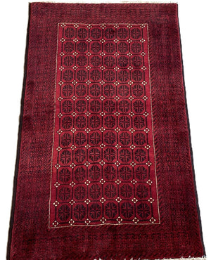 Hand-Knotted Tribal Persian Turkoman Balouch Rug