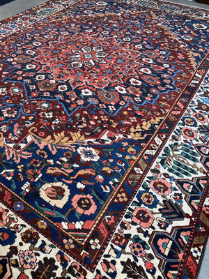 Hand-Knotted Tribal Persian Bakhtiar Carpet