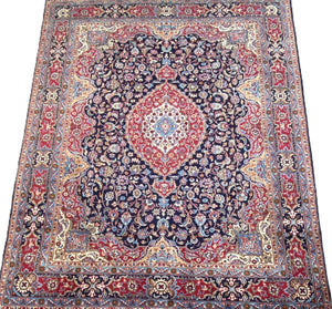 Hand-Knotted Persian Kashmar Carpet