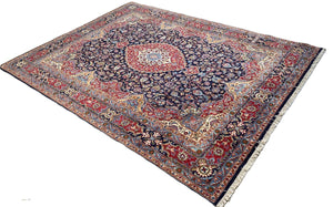 Hand-Knotted Persian Kashmar Carpet