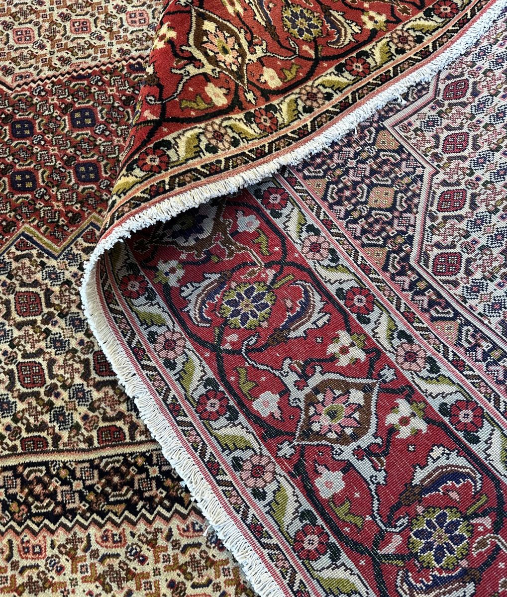 Hand-Knotted Tribal Persian Senneh Sanandaj Carpet
