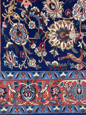 Fine Hand-Knotted Persian Varamin Carpet