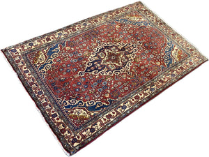 Fine Hand-Knotted Persian Jozan Rug