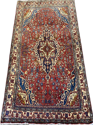 Fine Hand-Knotted Persian Jozan Rug