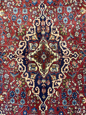 Fine Hand-Knotted Persian Jozan Rug
