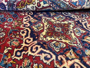 Fine Hand-Knotted Persian Jozan Rug