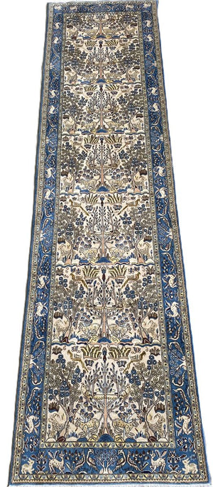 Fine Hand-Knotted Persian Qum Runner