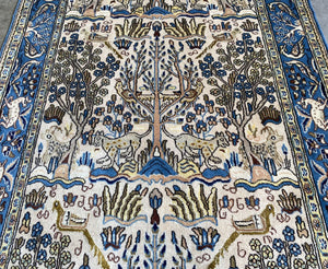 Fine Hand-Knotted Persian Qum Runner