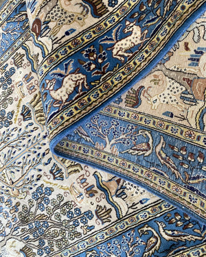 Fine Hand-Knotted Persian Qum Runner