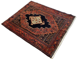 Hand-Knotted Tribal Persian Senneh Sanandaj Rug
