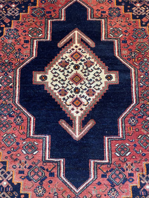Hand-Knotted Tribal Persian Senneh Sanandaj Rug