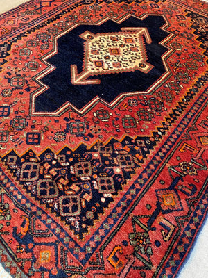 Hand-Knotted Tribal Persian Senneh Sanandaj Rug