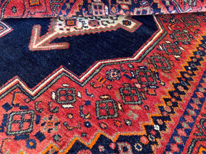 Hand-Knotted Tribal Persian Senneh Sanandaj Rug