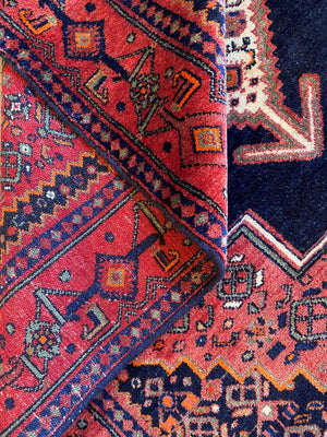 Hand-Knotted Tribal Persian Senneh Sanandaj Rug