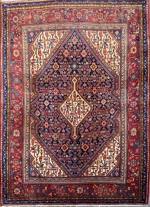 Fine Hand-Knotted Persian Jozan Rug