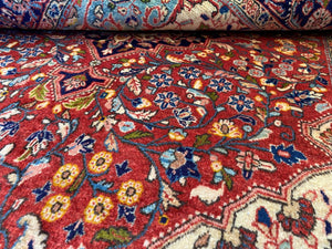 Fine Hand-Knotted Persian Jozan Teyme Rug