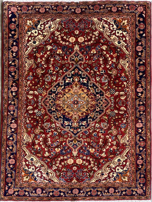 Fine Hand-Knotted Persian Jozan Rug