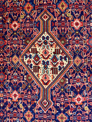 Fine Hand-Knotted Persian Jozan Rug