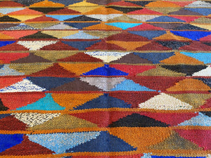 Hand-Woven Tribal Persian Qashqaie Kilim