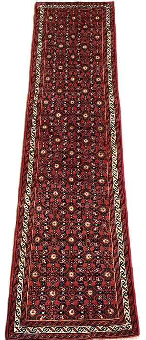 Hand-Knotted Persian Hossainabad Runner