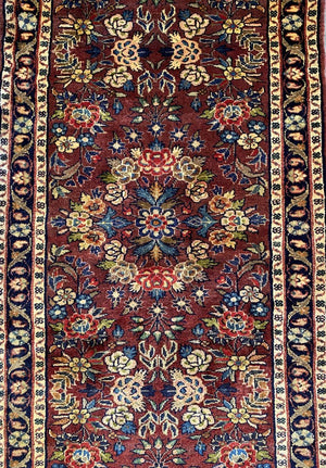 Hand-Knotted Persian Malayer Runner