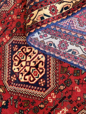 Hand-Knotted Persian Abadeh Heybatlou Runner